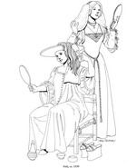 coloring page Clothing of the Renaissance